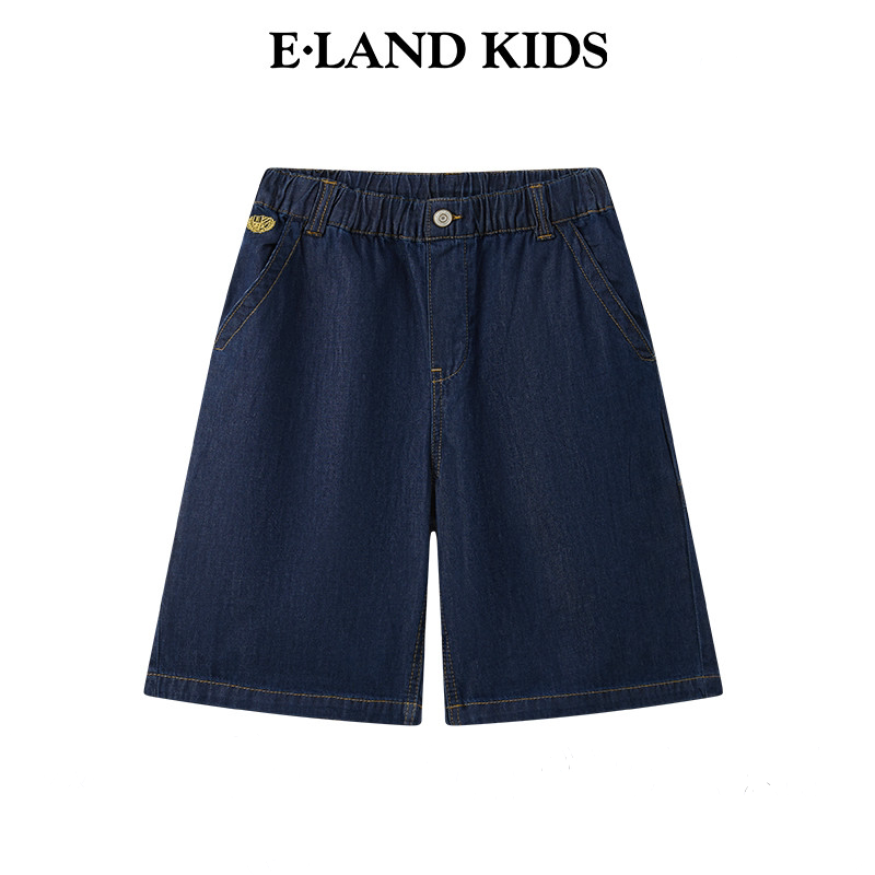 eland kids衣恋童装男童时尚牛仔短裤