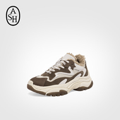 ASH女鞋 AP340L40004 厚底曾高复古运动鞋 2025秋欣款 Addict老爹鞋