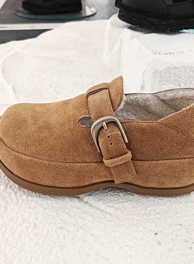 星期六勃肯圆头厚底加绒保暖勃肯鞋女鞋SSD411D257