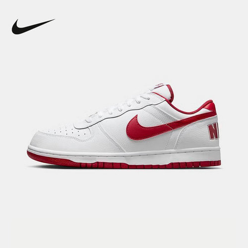 NIKE耐克男鞋BIG LOW 红白色休闲运动鞋低帮耐磨板鞋 355152-150