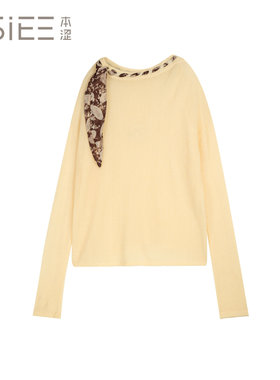 BSiEE本涩 套头 圆领针织衫