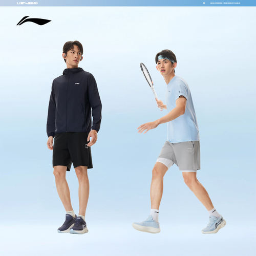 李宁针织运动短裤男士2026健身系列裤子夏季针织运动裤AKYW041
