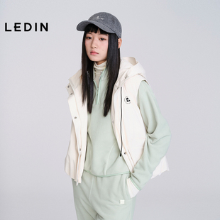 乐町连帽羽绒服马甲外穿女装2025冬季C2AHF4125