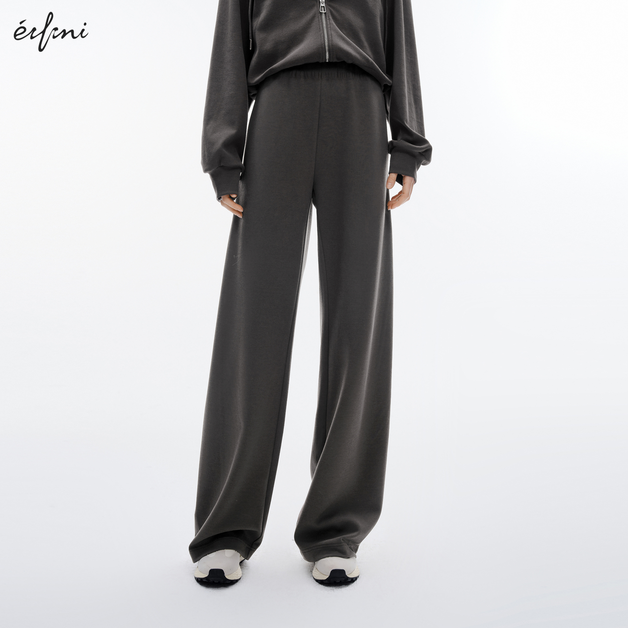 伊芙丽休闲软糯风裤子1F1950211-1