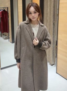 FEIZI菲姿女士时尚简约双面呢大衣F3W783