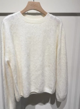 F06210Y02/圆领拉毛套头毛衣