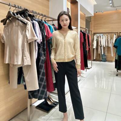 FEIZI菲姿女士简约时尚裤子F4B240