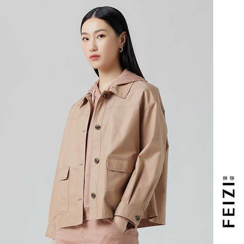 FEIZI/菲姿休闲短外套2A115