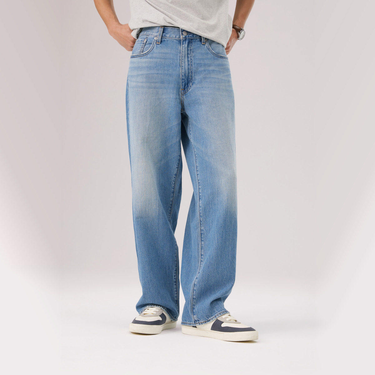 Levi's李维斯冰酷系列26春夏男士578阔腿牛仔裤A4750-0117