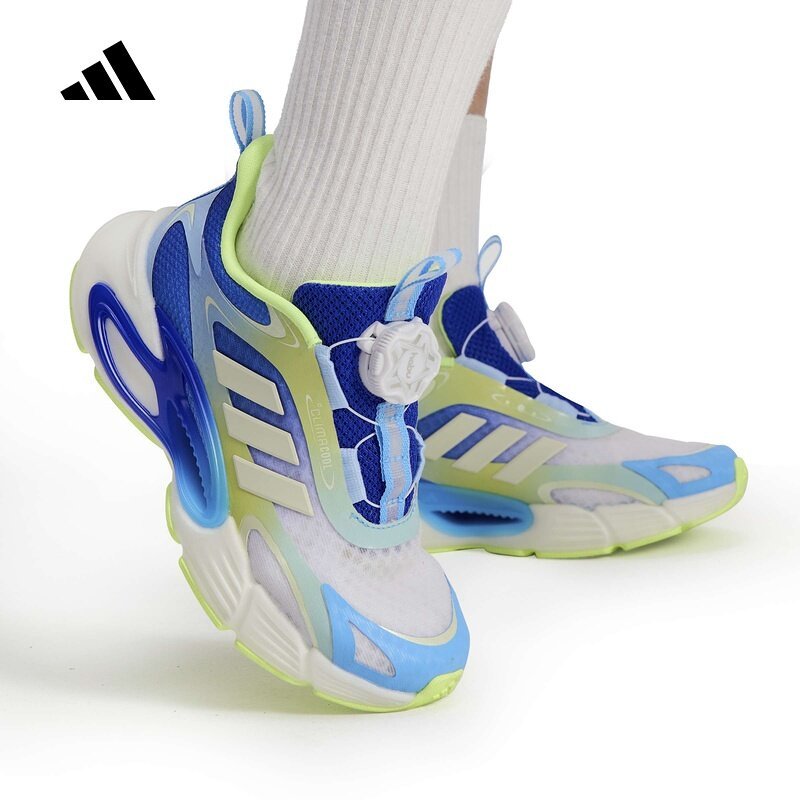 adidas阿迪达斯男童BOA旋转按钮系带跑步鞋 KI1885