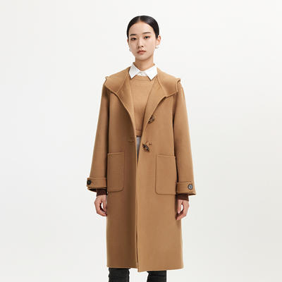 迪赛尼斯 通勤 大衣连帽 外套女