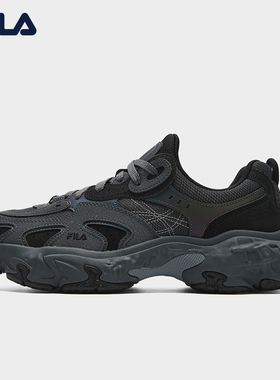 FILA 斐乐男鞋老爹鞋运动鞋2025冬新鞋子鞋黑色休闲鞋F12M541108F