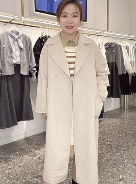 诗凡黎女士简约气质大衣3EA370311