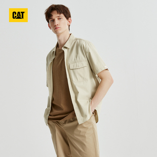 CAT卡特夏男士户外经典工装风短袖衬衫CM2SHT22071