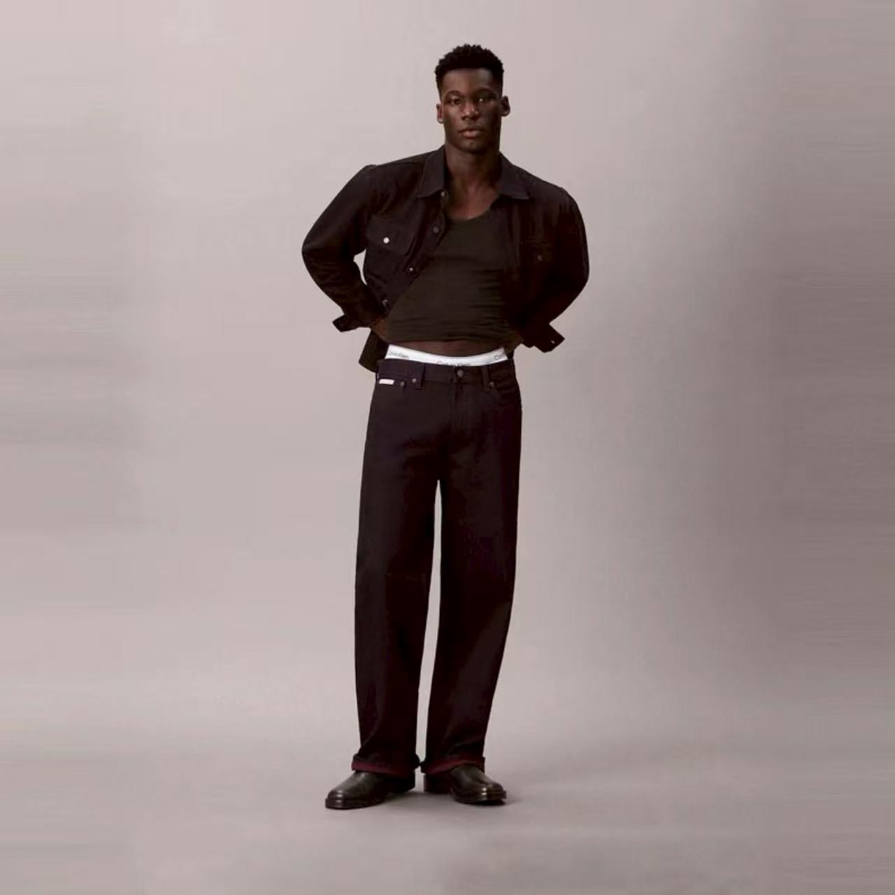 CK Jeans25秋季男士美式复古纯棉低腰宽松垮裤牛仔裤4RD728G