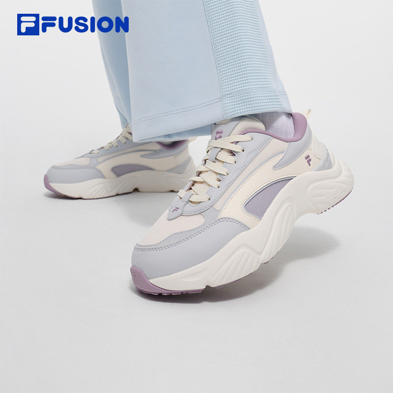 FILA FUSION 斐乐潮牌海螺鞋女鞋2024冬季新款运动鞋T12W441505F