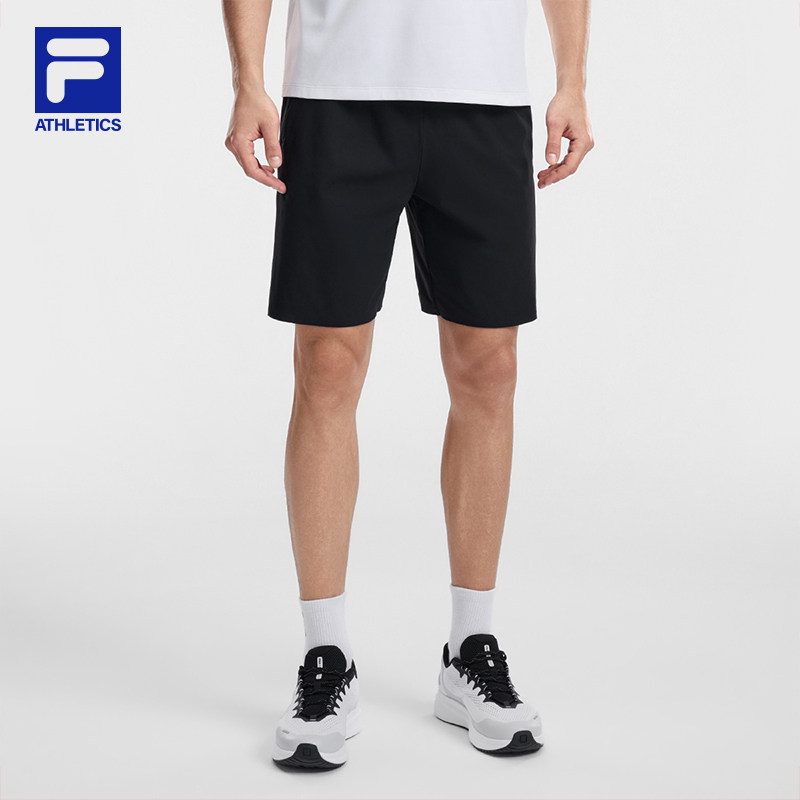 FILA 斐乐官方男士针织短裤2026春季新款五分裤A11M631697A