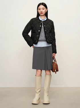 JZ玖姿小香风短羽绒服女JLED03330