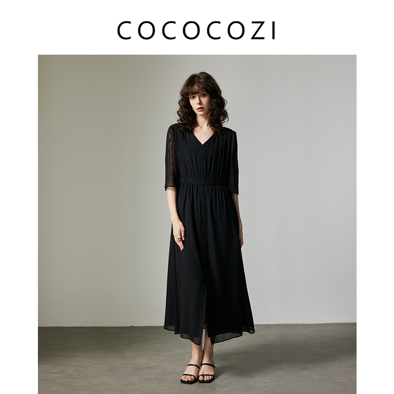 COCOCOZI时尚优雅女连衣裙242co004L