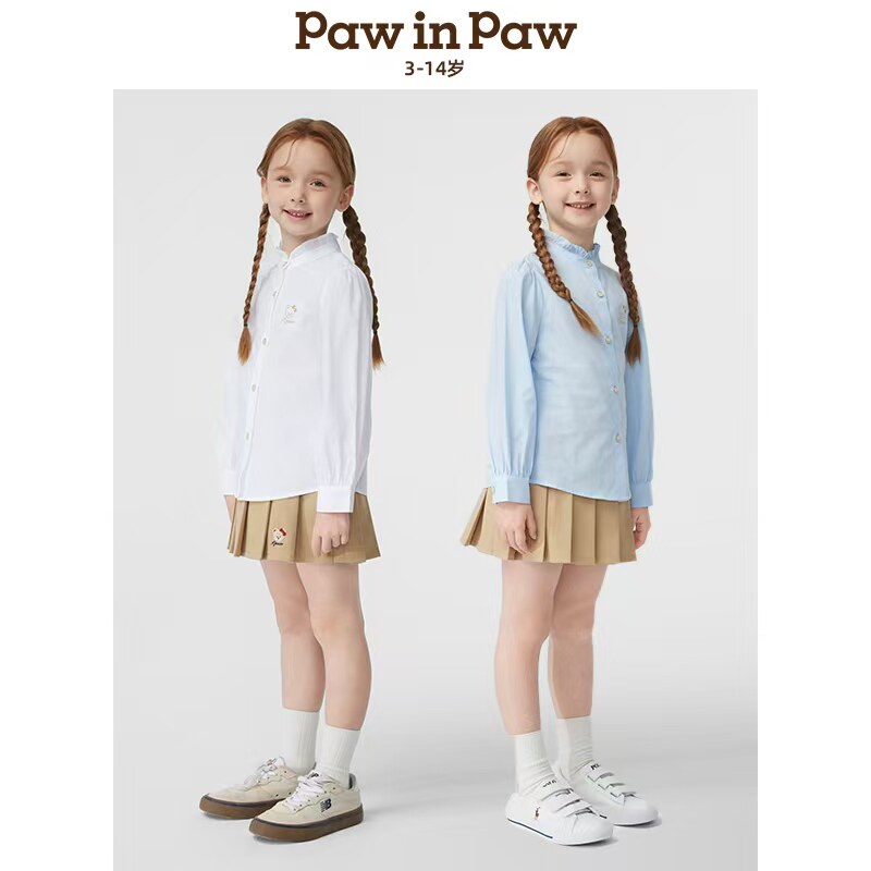paw in paw卡通小熊女童衬衫(TRANSFORMED BLOUSE)(BA)PCBAF2122E