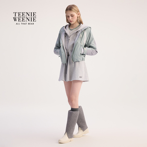 TeenieWeenie小熊女装外套 简约宽松连帽上衣