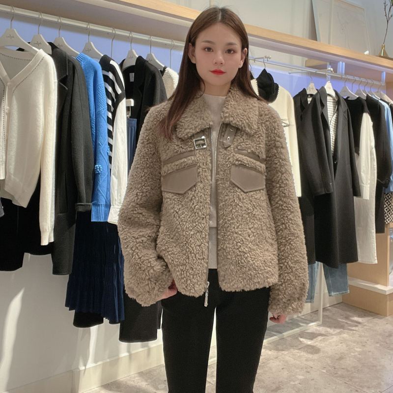 伊芙丽女士简约时尚外套1DA312211