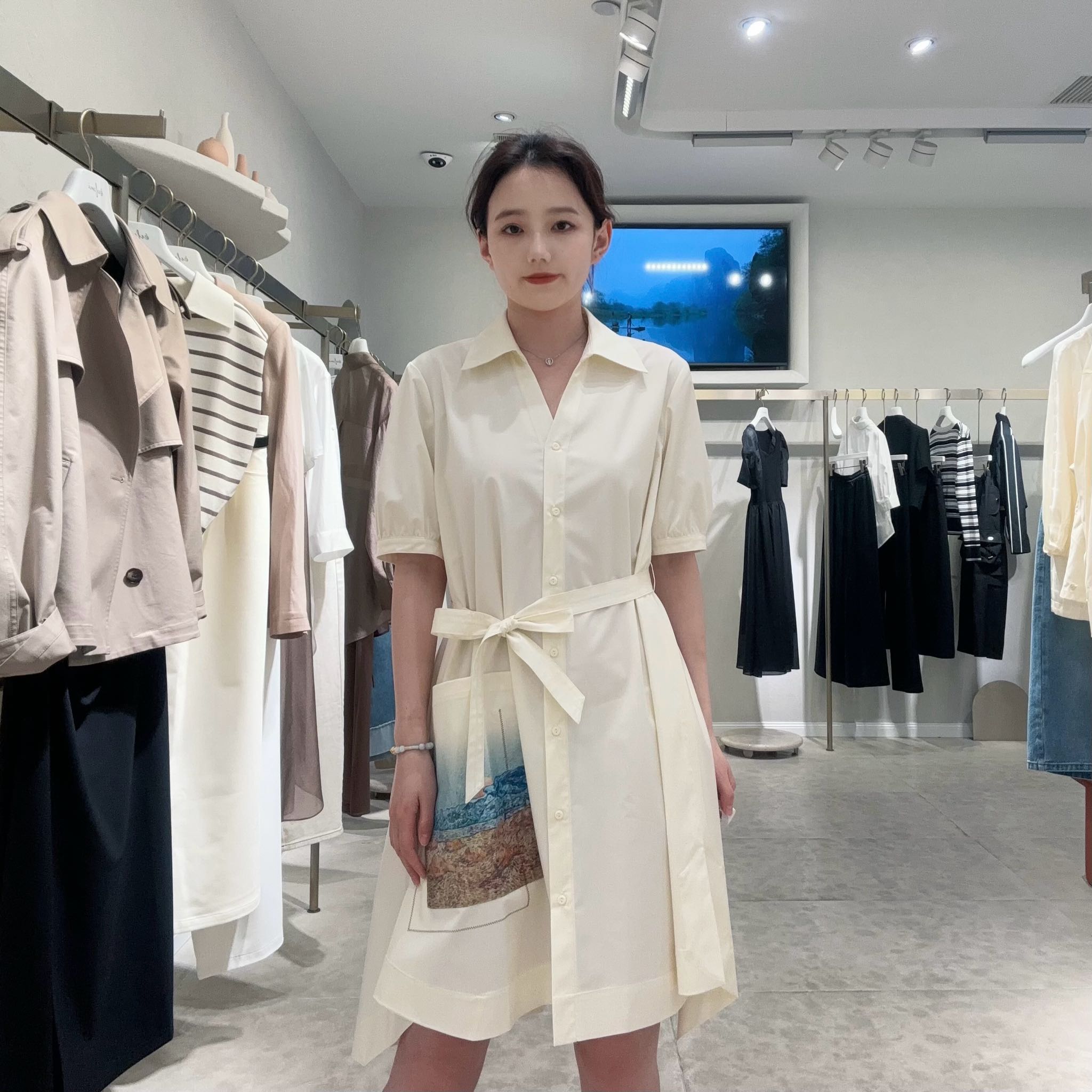 伊芙丽女士简约时尚连衣裙1F4290671I
