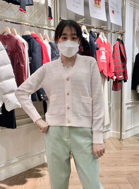 E.LAND女士时尚简约针织开衫EECKD12N05