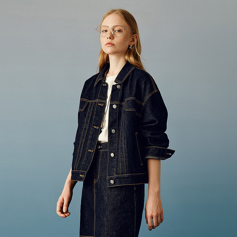 衣香丽影牛仔复古时髦耐磨短款牛仔外套940741715