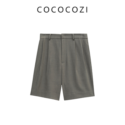 COCOCOZI夏季运动度假风西装短裤242CO086K