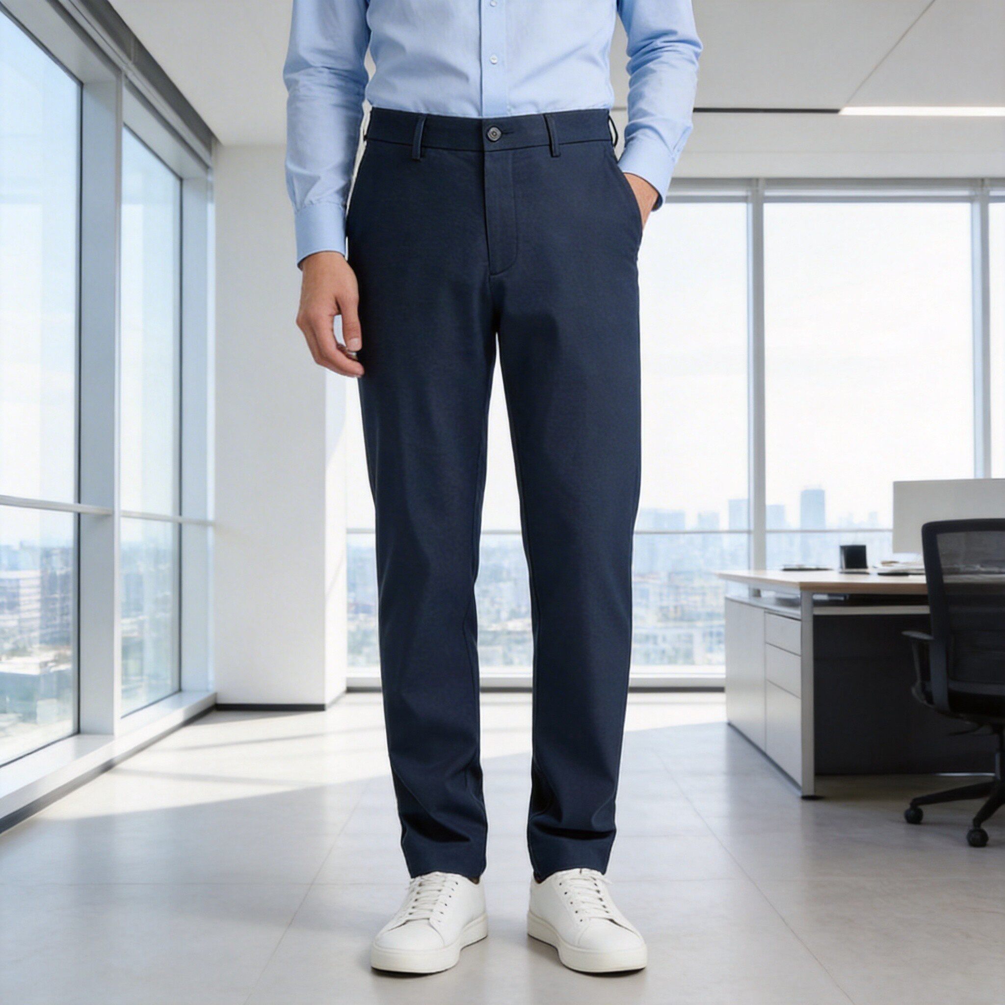 雅戈尔四季款男装休闲裤商务通勤修身版型男士长裤YCDP310601FWAS