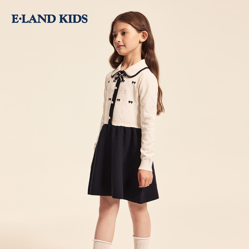 eland kids衣恋童装女童连衣裙EKCKG8925A
