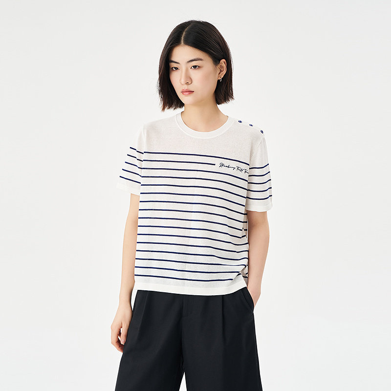 OTT女士休闲条纹套头衫OR53003404