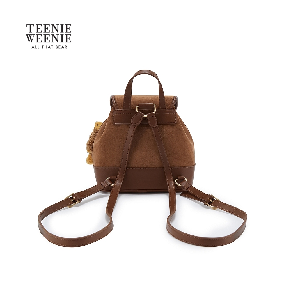 TeenieWeenie小熊女装双肩包复古时尚抽绳背包