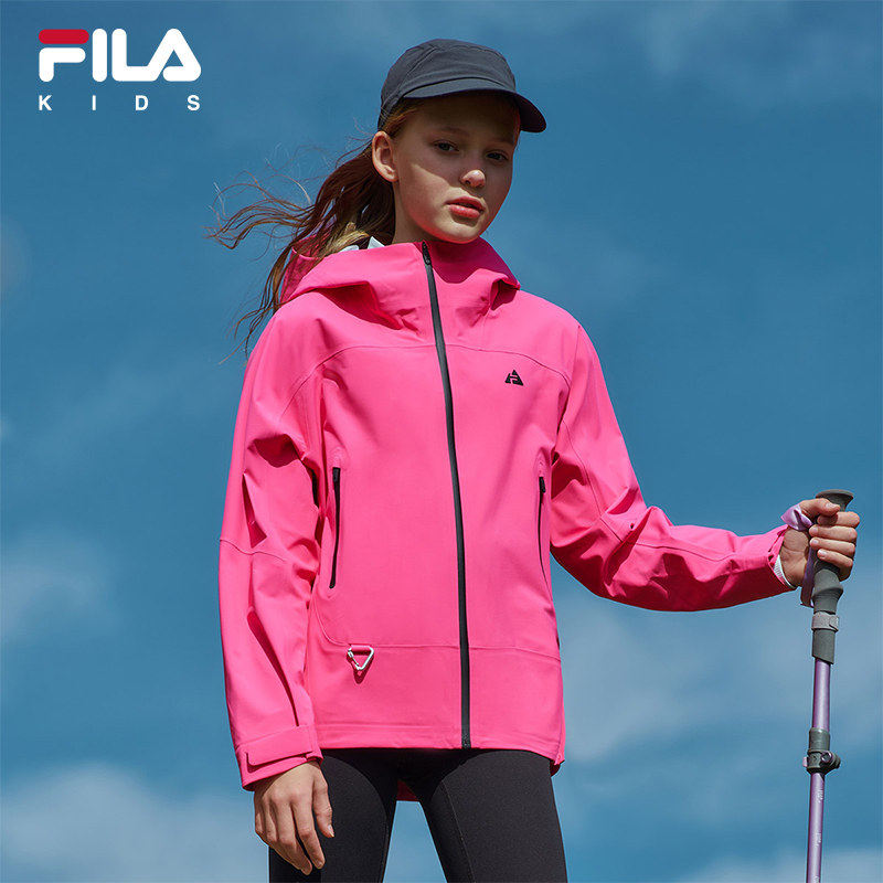 FILA KIDS斐乐童装女大童梭织外套2026春季新款K12G613713
