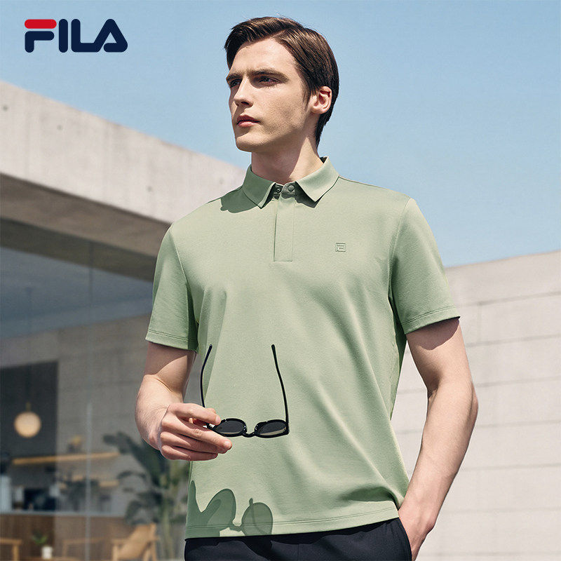 FILA 斐乐男子菁英短袖POLO衫2026夏运动通勤上衣F11M621101F