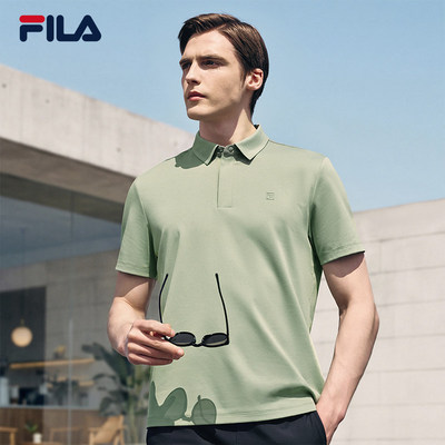 FILA 斐乐男子菁英短袖POLO衫2026夏运动通勤上衣F11M621101F