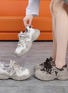 珂卡芙24秋深口网面透气厚底休闲户外运动登山鞋1431A2101