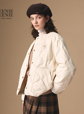 TeenieWeenie小熊羽绒服女装宽松舒适时髦轻薄款外套TTJD254TW2K