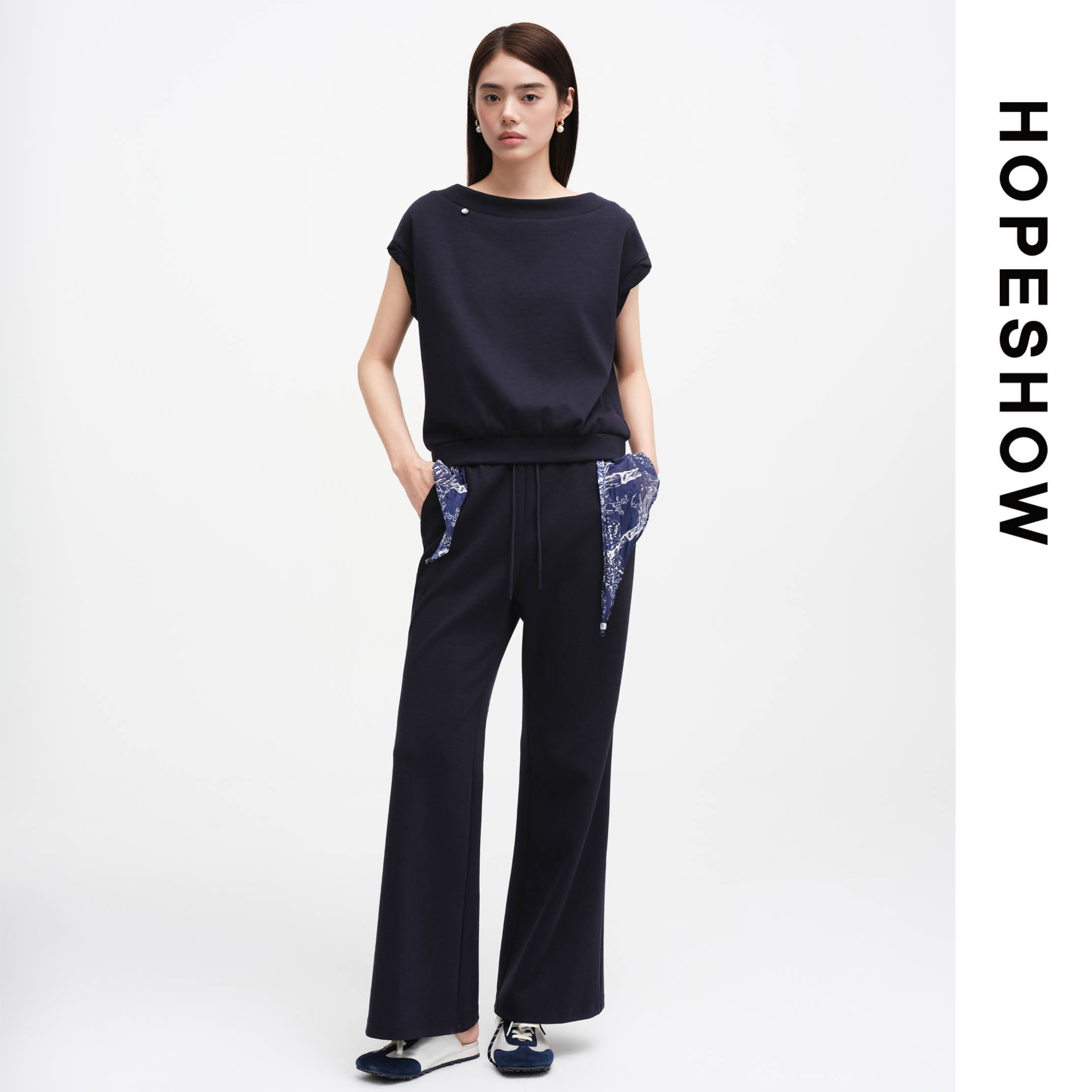 HOPESHOW红袖女士套装89126170501