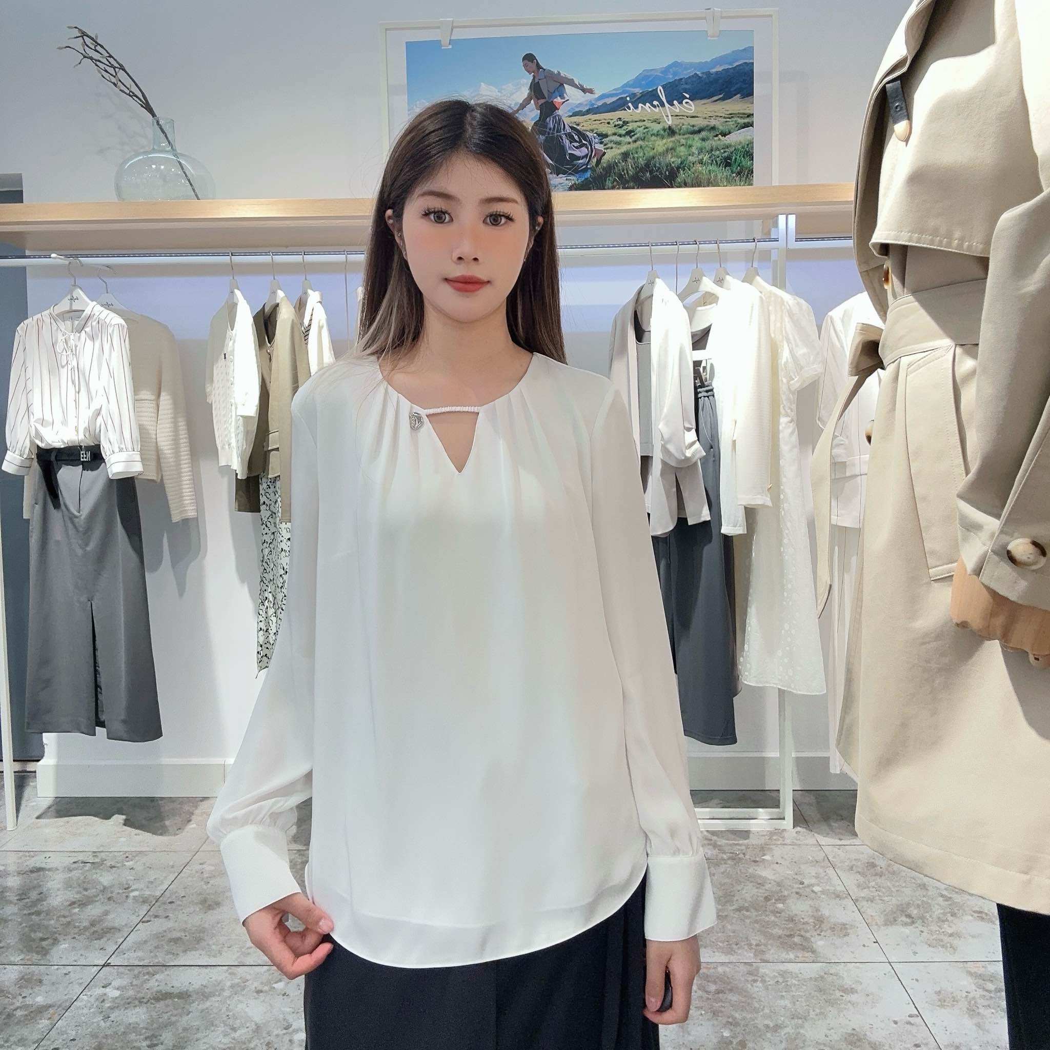 伊芙丽女士优雅时尚衬衫1F4120571