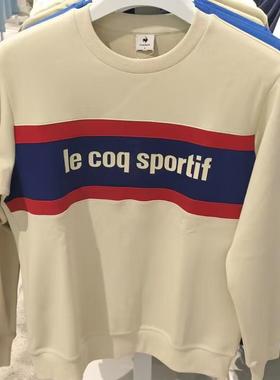 乐卡克法国公鸡常规亲肤柔软春秋款圆领卫衣L241MCNA2023