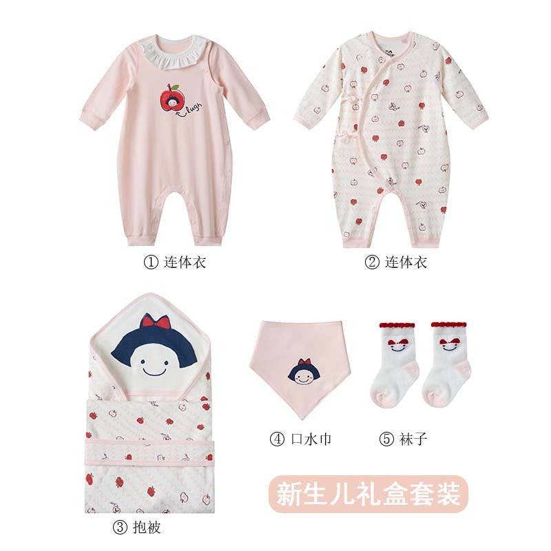 allo&lugh阿路和如新生婴儿四季用品见面礼盒五件套ABDI3AWO1E