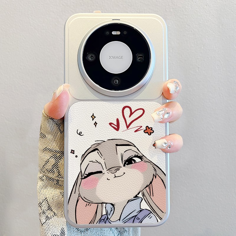 疯狂动物城适用华为mate80手机壳2026新款情侣mate70pro撞色小羊皮promax高级感60pro+卡通pura70pro女p80软