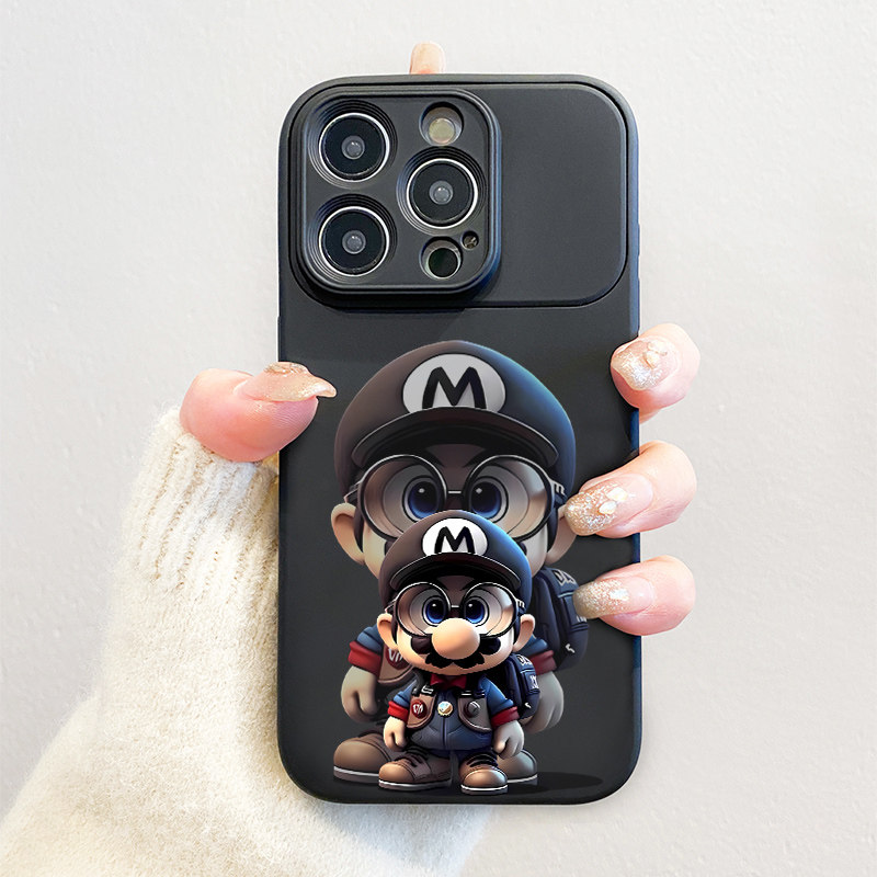 秒变17适用苹果15promax手机壳卡通iphone14个性新款13液态硅胶镜头全包12promax网红潮男款15pm防摔por软壳