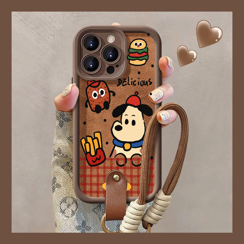 秋冬小羊皮苹果手机壳
