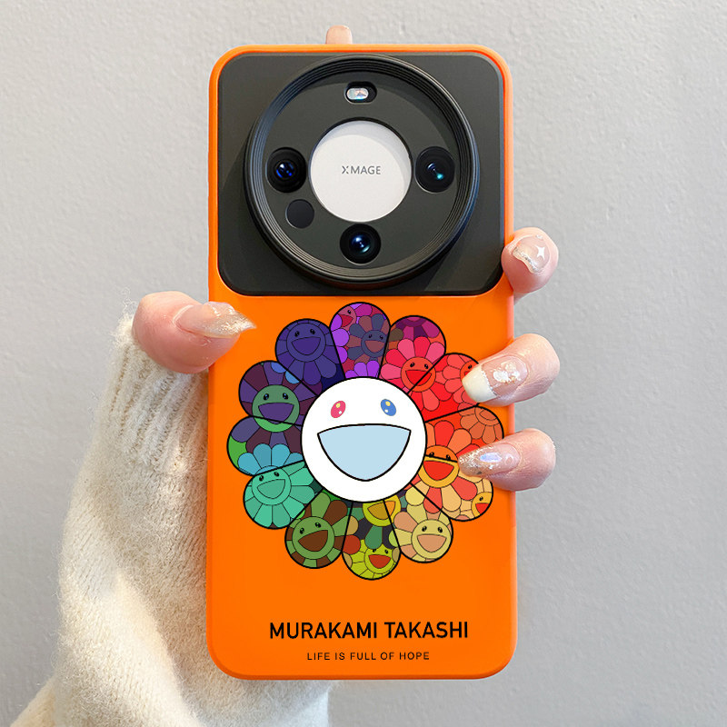 太阳花适用华为mate60手机壳新款mate60pro小众高级感m40pro全包镜头m60pro硅胶50防摔mt30网红女款pro+软壳