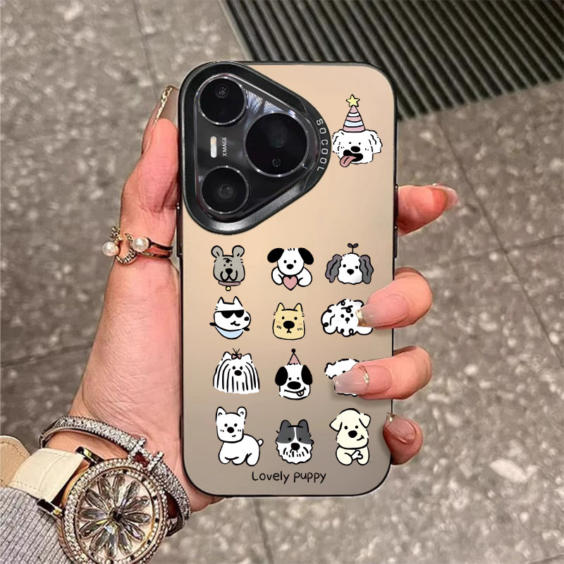 适用华为pura80手机壳新款pura70pro女可爱小狗p70磨砂mate70pro高级感m60网红nova14pro防摔pro+超薄ultra套