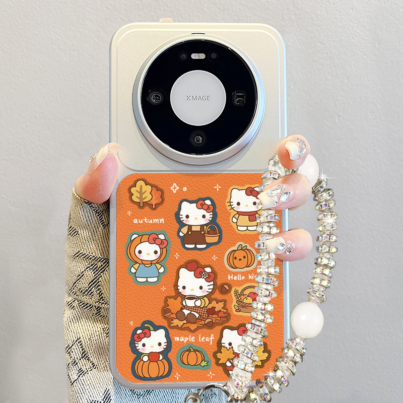 Hellokitty猫适用华为mate80手机壳新款pura70pro巨好看手链80promax小羊皮mate60pro可爱卡通p80软m70pro+女
