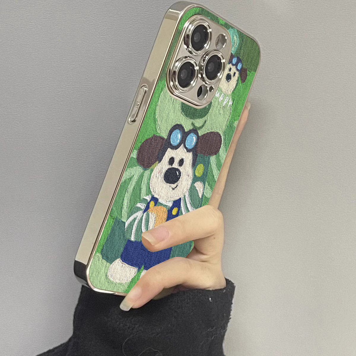 【油画风】适用苹果16手机壳2026新款iphone15promax绿色小羊皮卡通保护套14plus女小众11高级感13pro全包12,3C数码配件,手机保护套/壳,淘宝优惠券,粉丝福利购,淘宝优惠卷